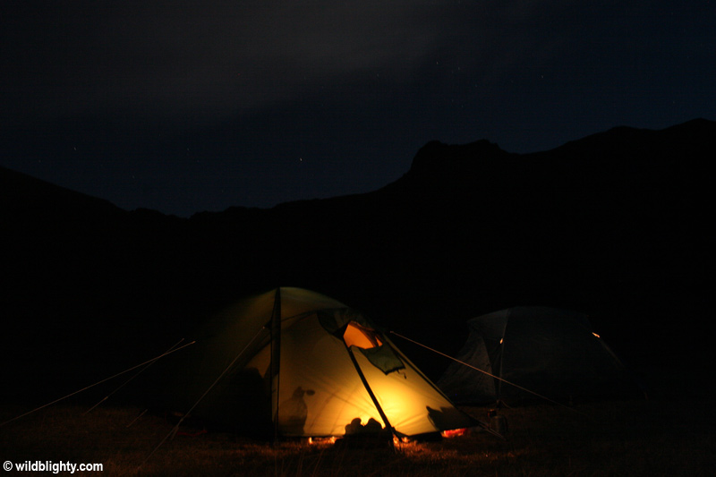 Wild Camping at Llyn Idwal in North Wales