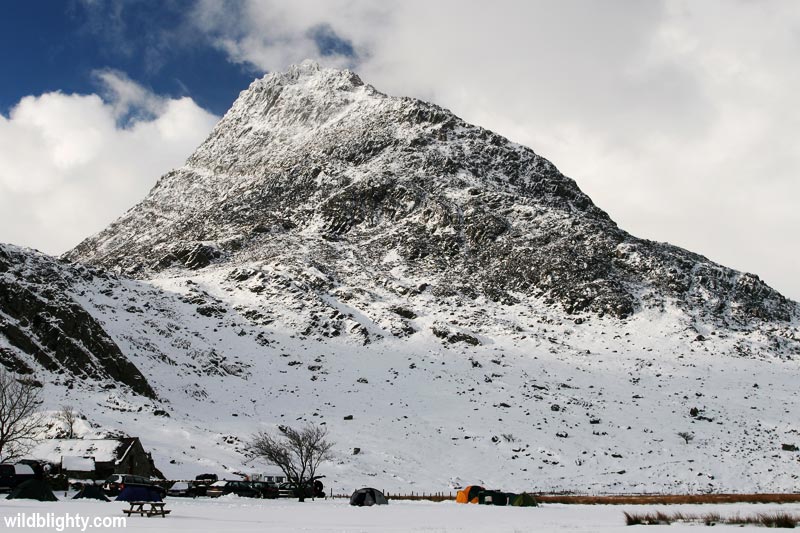 Snow covered Tryfan