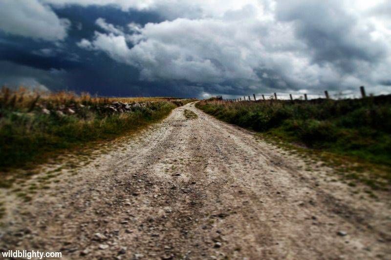 A multi-use path near Rowter Farm, Castleton in the Peak District