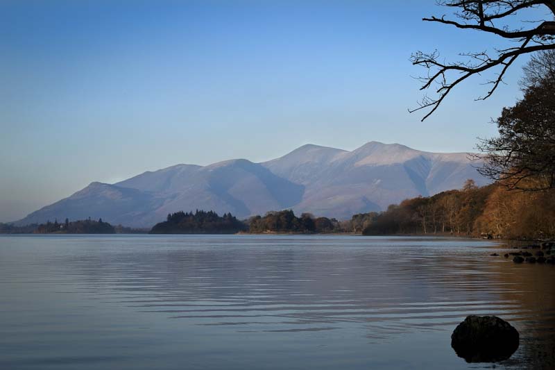 Derwent Water and the Skiddaw range.