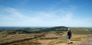 View from the summit of Shutlingsloe towards Macclesfield Forest.