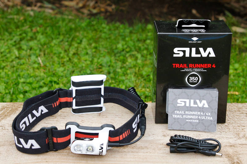 Silva Trail Runner 4 box, head torch, extension cable and quick guide