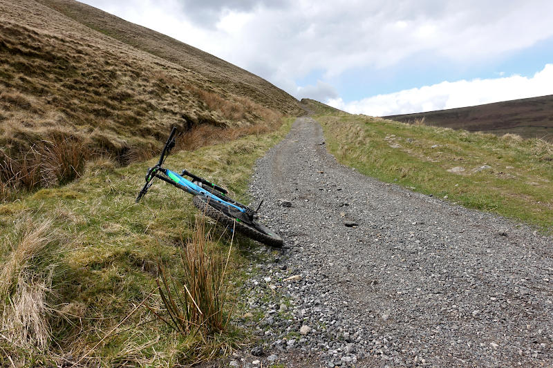 The Chapel Gate bridleway - steep stony path