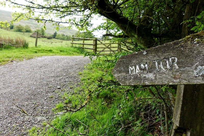 Mam Tor Wooden Sign