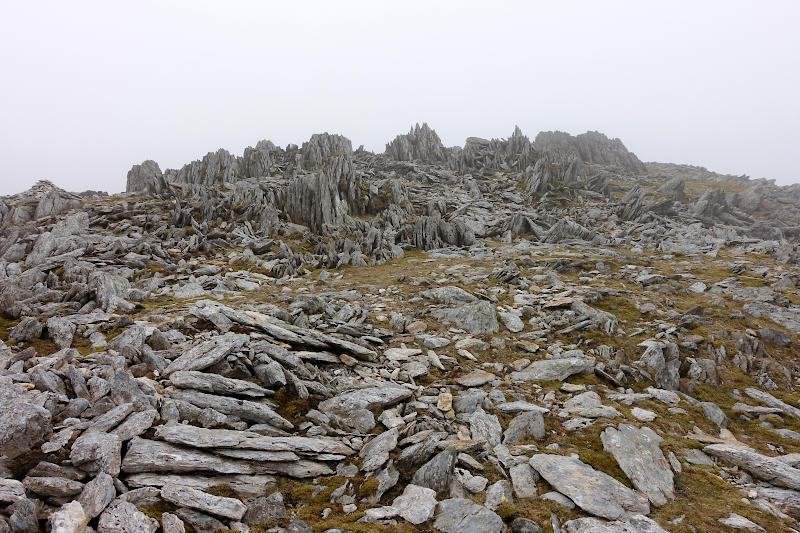 A rocky outcrop on Glyder Fawr
