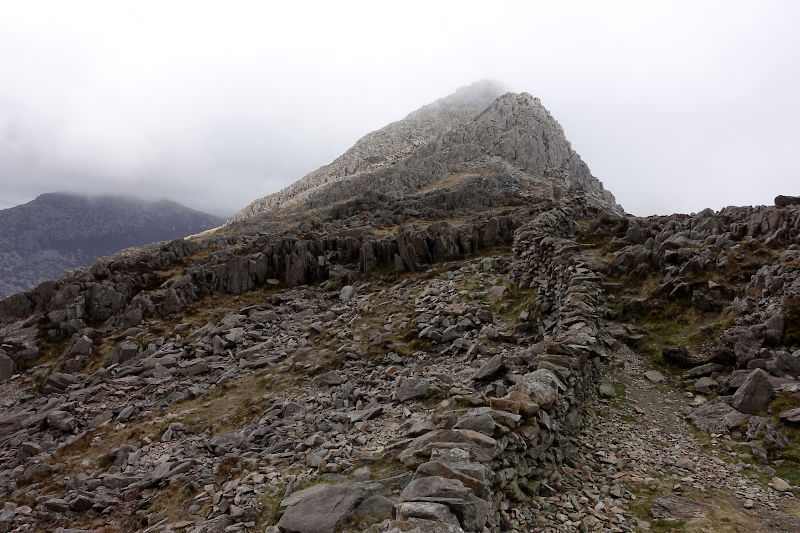 View of Tryfan from Bwlch Tryfan