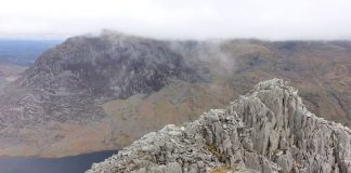 View from summit of Tryfan