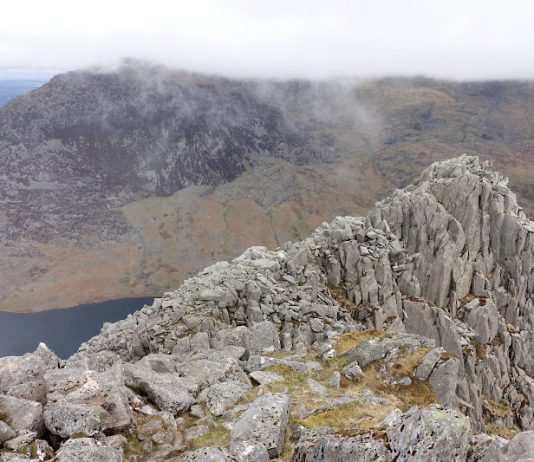 View from summit of Tryfan