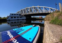 Stand Up Paddleboarding launch at Acton Swing Bridge