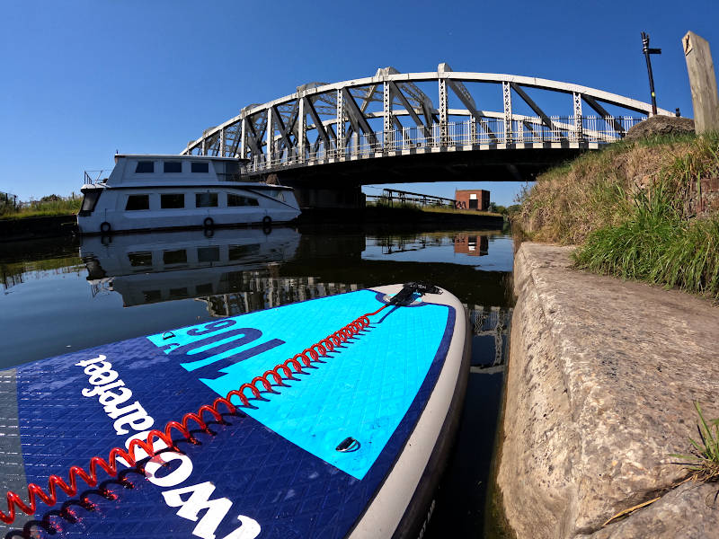 Stand Up Paddleboarding launch at Acton Swing Bridge