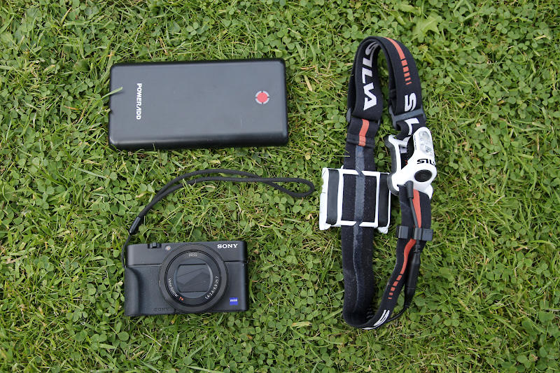 Power bank, camera and head torch